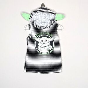 Star Wars Yoda Ears Sleeveless Hoodie Shirt 3T